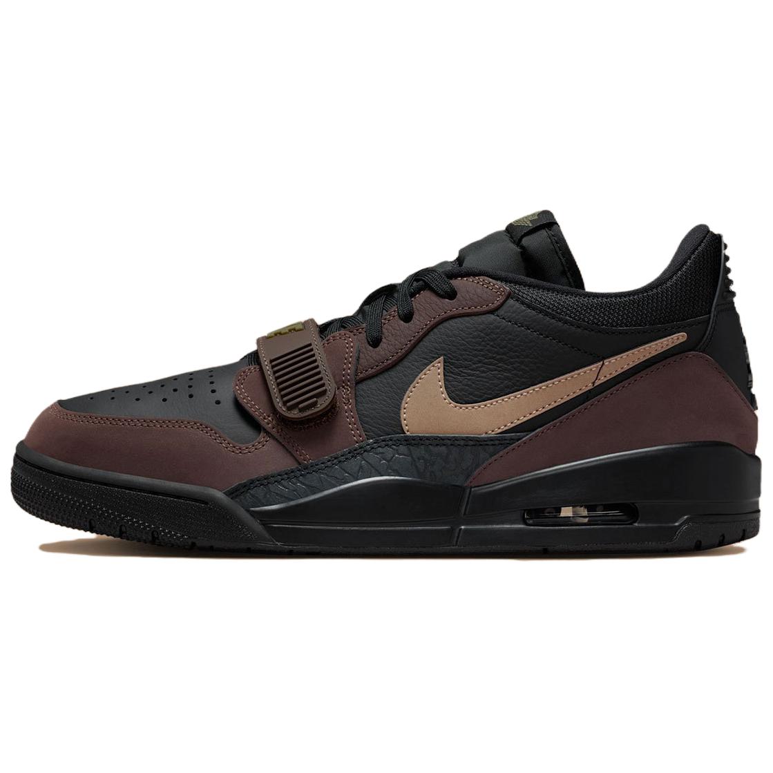Jordan Legacy 312 Low top Vintage Basketball Shoes Men’s Black Brown