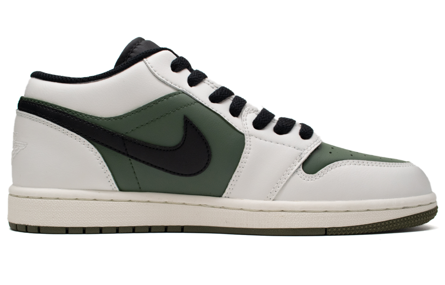 Jordan Air Jordan 1 Summer Solstice Cushioning Slip Resistant Low top Vintage Basketball Shoes Unisex Ivory White