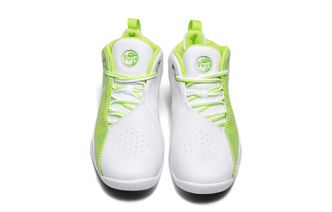 VOIT Basketball Shoes Men’s High Top White/Neon Green