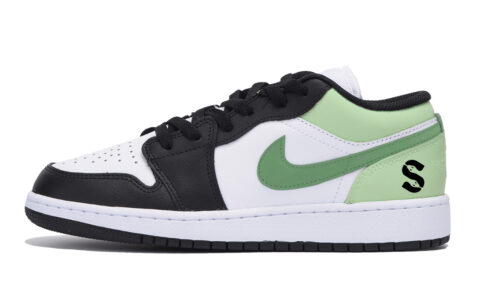 Jordan Air Jordan 1 Vintage Basketball Shoes Men’s Low Top Black Green