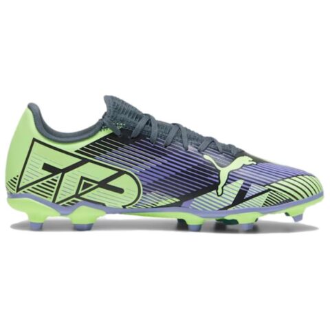 PUMA FUTURE 7 PLAY FG Firm Ground Artificial Turf Abrasion Resistant Soccer Shoes Unisex Gray Purple Green