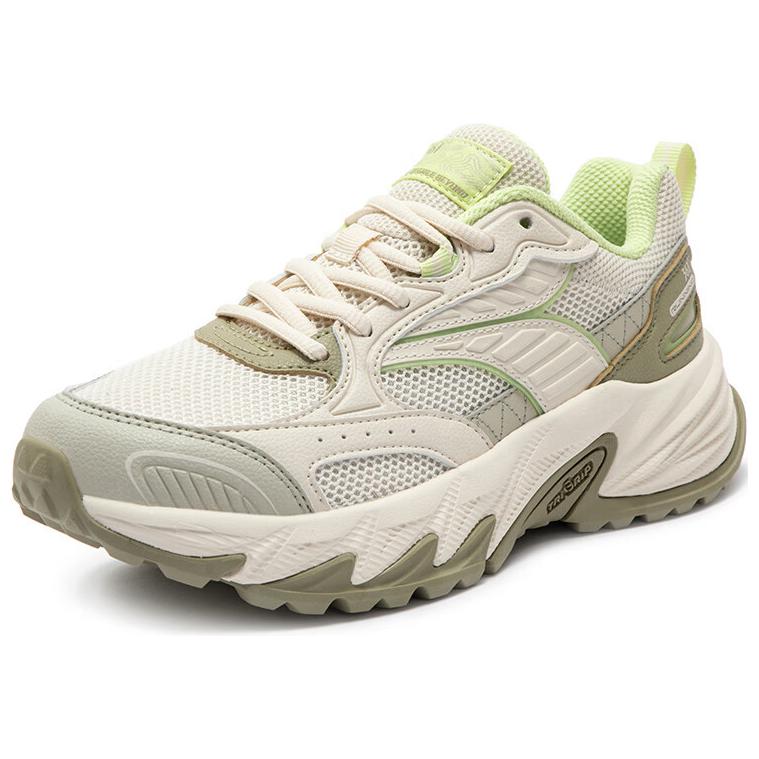 361° Slip Resistant Abrasion Resistant Low top Casual Running Shoes Women’s Beige Green