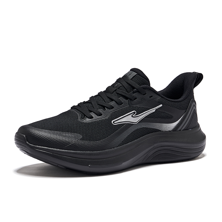 Erke Cushioning Breathable Low top Running Shoes Men’s Jet Black