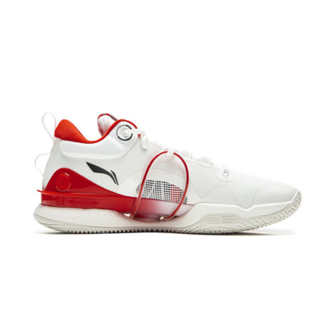 Li Ning Speed 8 Premium Comfortable And Trendy TPU Cushioning Slip Resistant Low top Basketball Shoes Men’s White Red