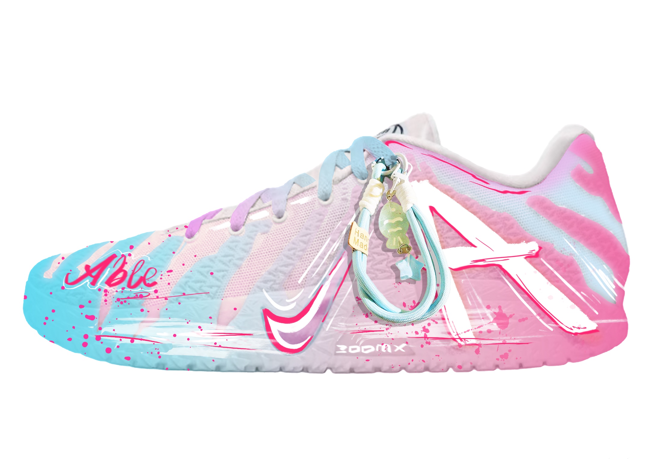 Nike Ja Morant 3 Colorful Ink Flow Cushioning Abrasion Resistant Cushioning, Wear Resistant Low top Basketball Shoes