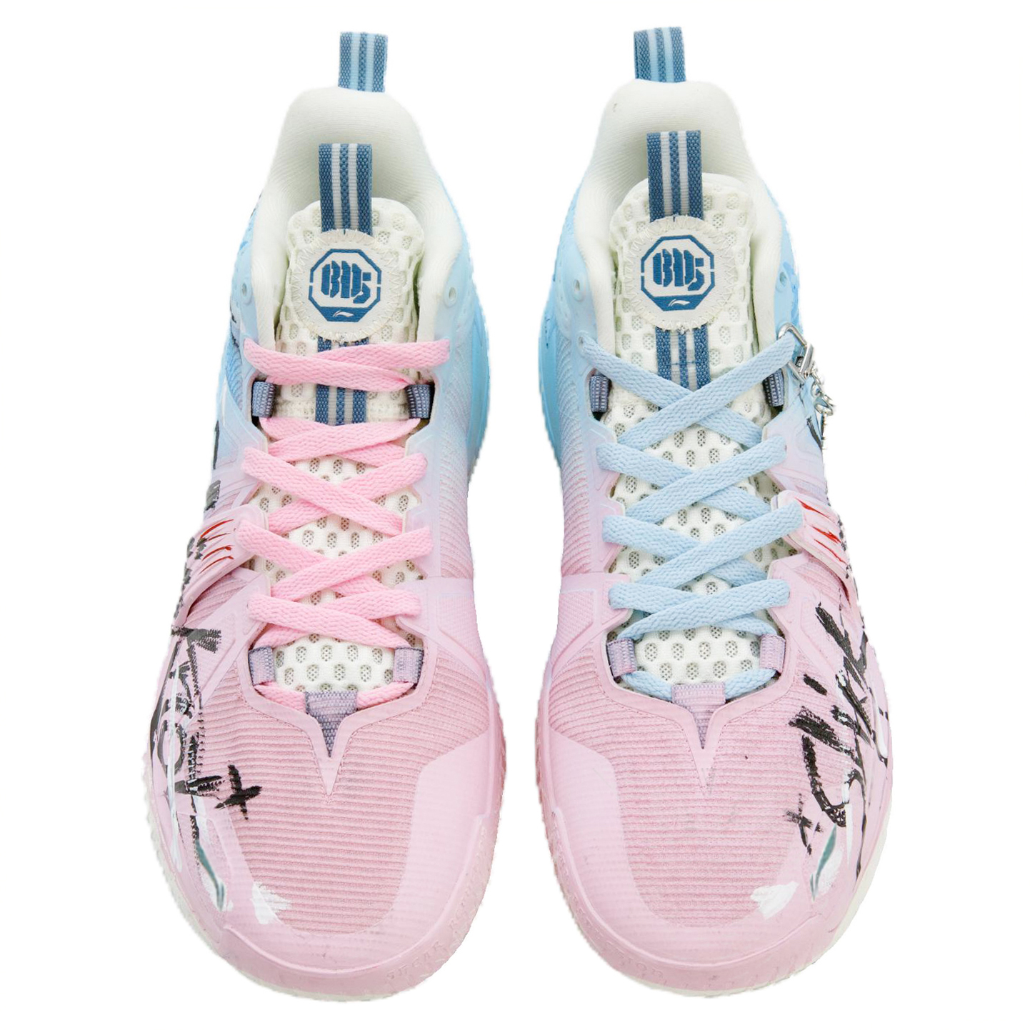Li Ning Storm 2024 Video Game Graffiti Fabric Cushioning Breathable Lightweight Rebound Height Increasing Low top