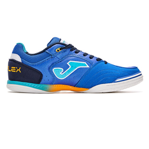 Joma IC/in Indoor Leather Abrasion Resistant Slip Resistant Five A Side Soccer Shoes Men’s Blue Black