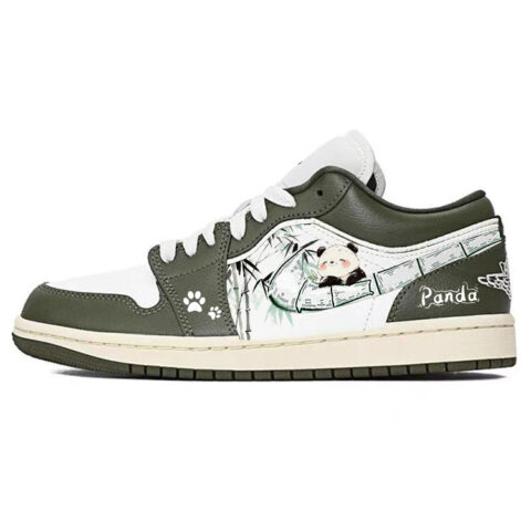 Jordan Air Jordan 1 Vintage Basketball Shoes Unisex Low Top White/Green