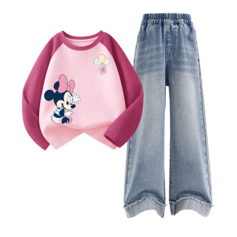 Disney Kids Casual Sportswear Crew Neck Moderate