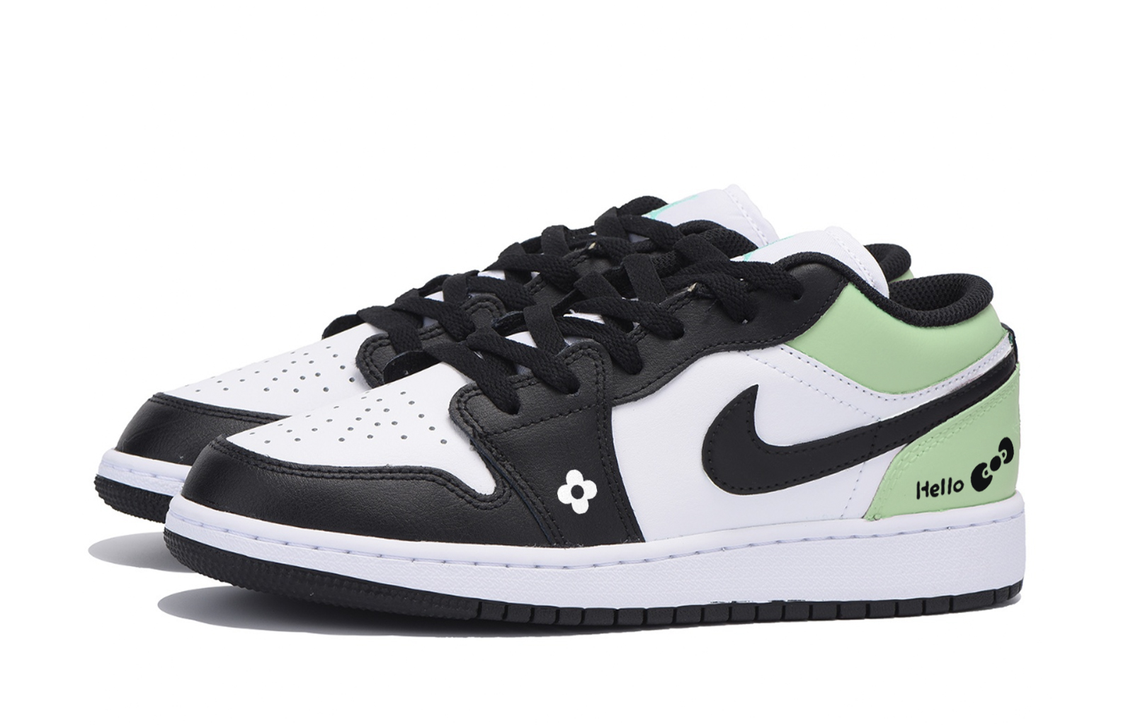 Jordan Air Jordan 1 Sweet, Cool, And Vintage, Special Shoe Box Low top Vintage Basketball Shoes Men’s White Green