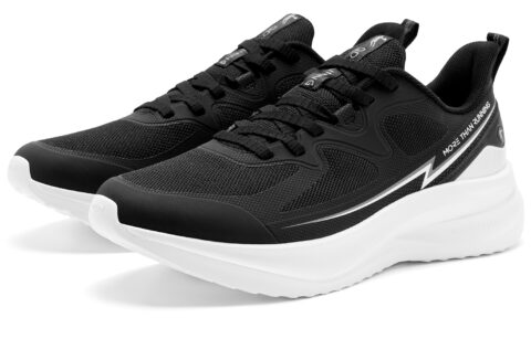 QIAODAN Feiyue Running Shoes Men’s Low Top Black Jordan White