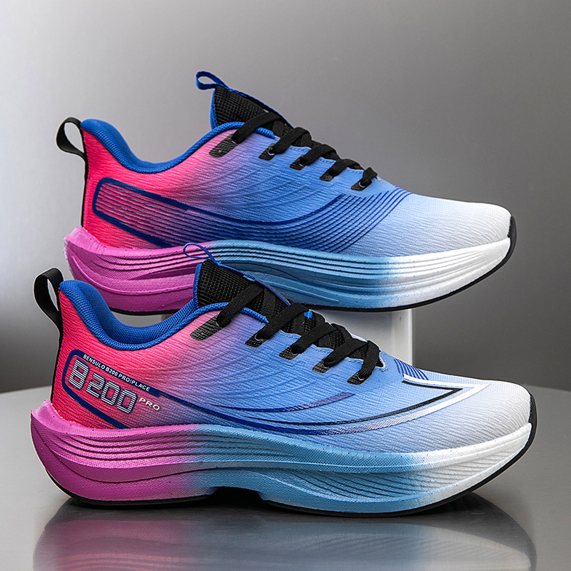 RUIKE Cushioning Abrasion Resistant Height Increasing Low top Casual City Commuting Running Shoes Men’s Electric Blue