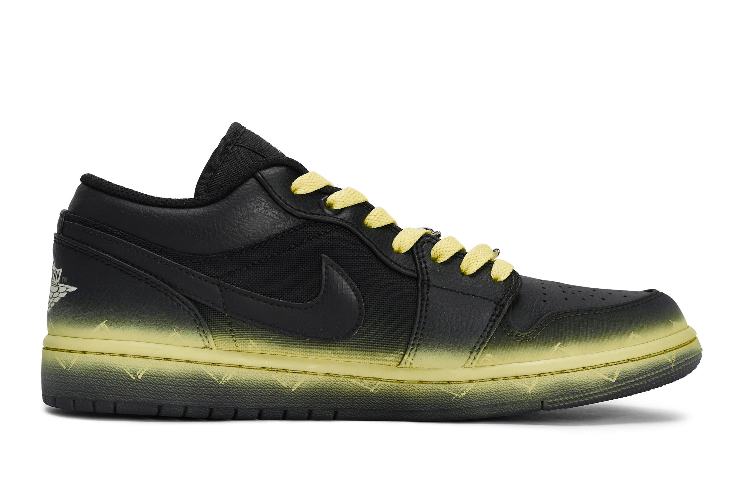Jordan Air Jordan 1 Vintage Basketball Shoes Unisex Low Top Yellow