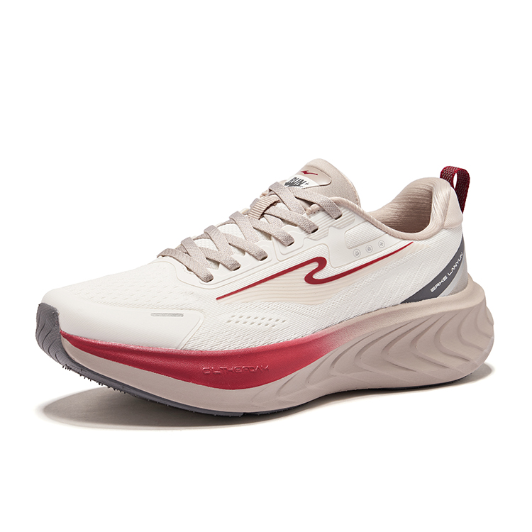 Erke Cushioning Rebound Low top Sprint Running Shoes Women’s Microcrystal White Painted Gray