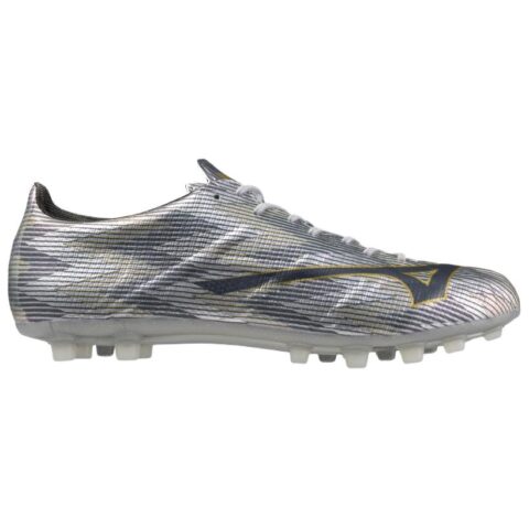 Mizuno Alpha 2 Artificial Turf Slip Resistant Abrasion Resistant Soccer Shoes Unisex Silver