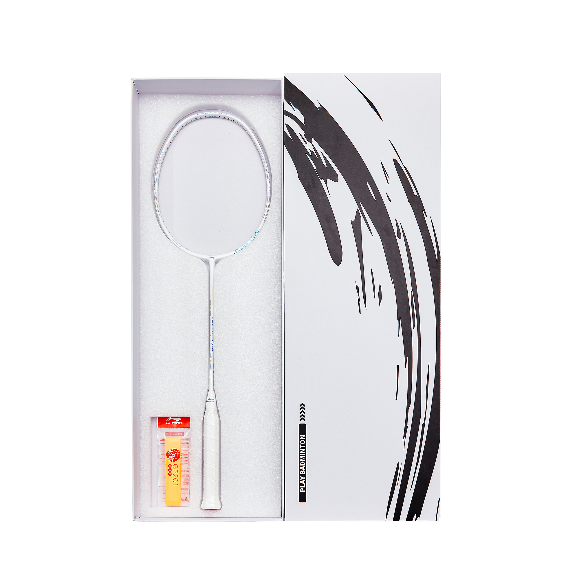 Li Ning WS79S Full Carbon Badminton Rackets Control Type All around Defense Advanced Level 675MM Unisex 5UG6 White