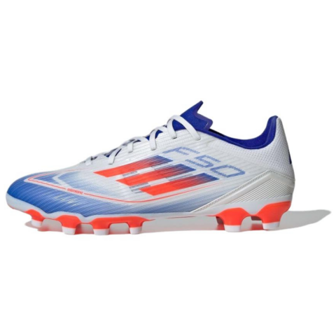 Adidas F50 League MG Multi Ground Artificial Turf Soccer Shoes Men's White Red Blue