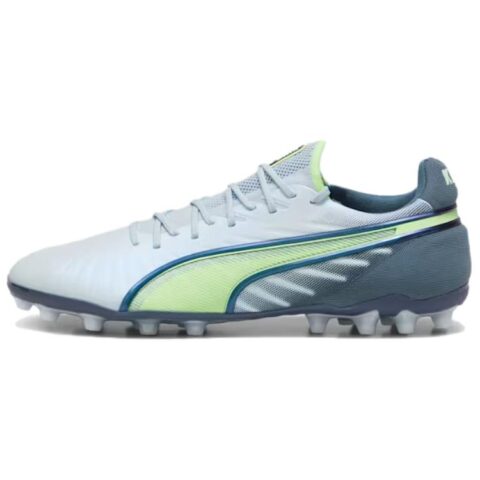 PUMA King Ultimate Abrasion Resistant Abrasion Resistant Soccer Shoes Men’s White Gray