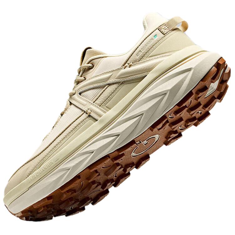 Anta Mountain Opening V2 Slip Resistant Abrasion Resistant Low top Running Shoes Men’s Beige Yellow