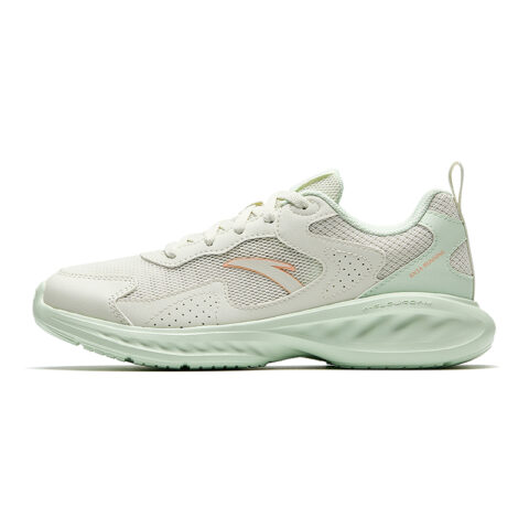 Anta Slip Resistant Breathable Abrasion Resistant Low top Casual Running Shoes Women’s Gray Green