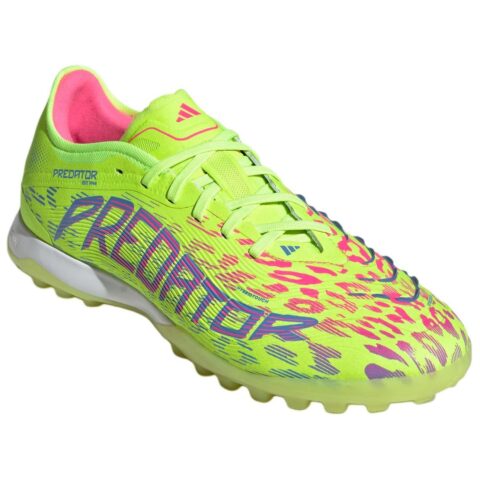 Adidas PREDATOR PRO TF Turf Slip Resistant Abrasion Resistant Soccer Shoes Unisex Lemon