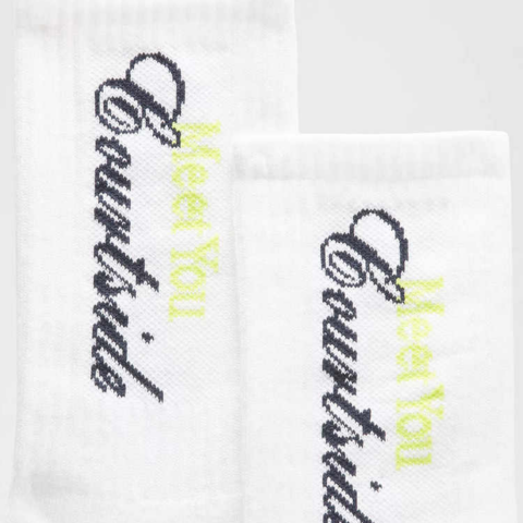 Lululemon Daily Essentials SS25 Crew Socks Unisex 1 Pack White/Green Grape