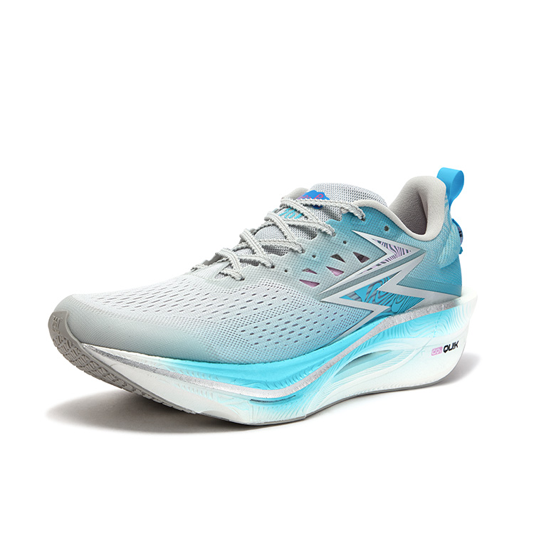 361° Flame 3 ET Jacquard Low top Casual Marathon Racing Running Shoes Unisex Gray Blue