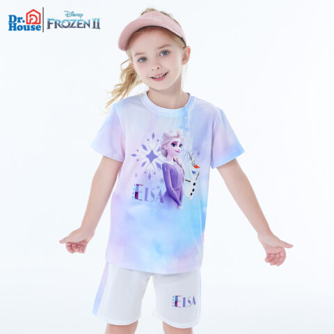 Disney Casual Sportswear Dazzling Color Purple Children Aged 3 7 Years Old