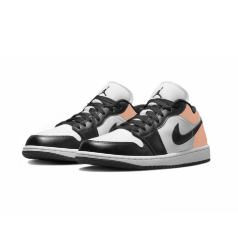 Jordan Air Jordan 1 Cushioning Slip Resistant Low top Vintage Basketball Shoes Women’s Peach Pink