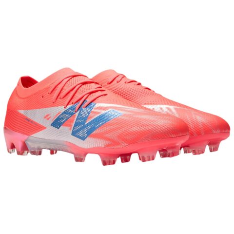 New Balance FURON ELITE V8 Abrasion Resistant Soccer Shoes Unisex Red Blue