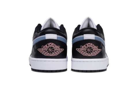 Jordan Air Jordan 1 Blue Moment Abrasion Resistant Low top Vintage Basketball Shoes Unisex Blue Black