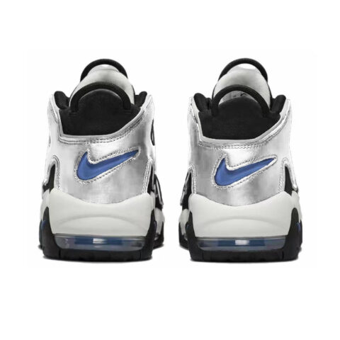 Nike Air More Uptempo Moonlight Dance Abrasion Resistant Mid top Vintage Basketball Shoes Men’s Black Silver