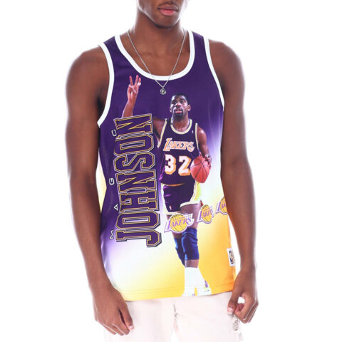 Mitchell Ness x Nba Los Angeles Lakers Magic Johnson Behind The Back jersey