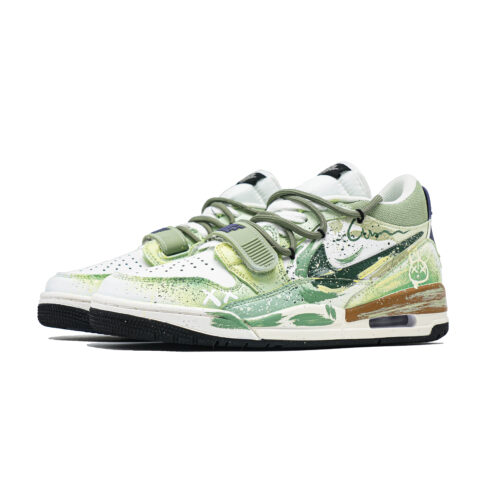 Jordan Legacy 312 Fun Bunny Abrasion Resistant Abrasion Resistant Low top Vintage Basketball Shoes Men’s Light Green