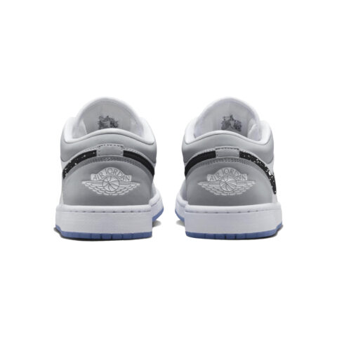 Jordan Air Jordan 1 Slip Resistant Low top Vintage Basketball Shoes Unisex Gray