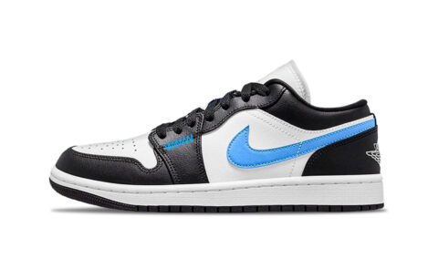 Jordan Air Jordan 1 Lake Blue Support Low top Vintage Basketball Shoes Unisex Blue White