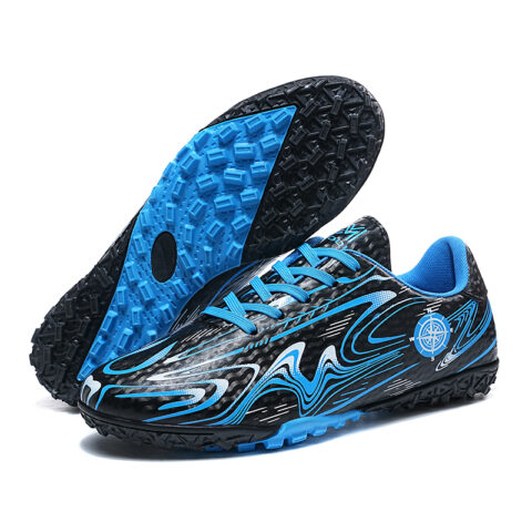 BIANSULONG FG Rubber Long Studs TF Rubber Broken Studs Cushioning Slip Resistant Abrasion Resistant Soccer Shoes Unisex