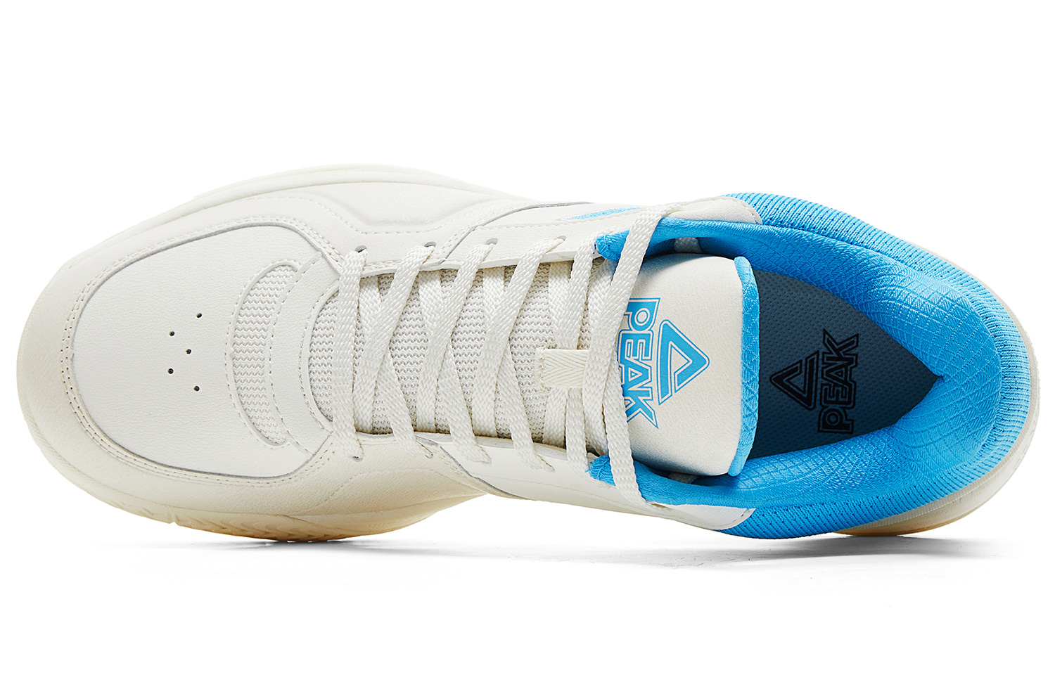 PEAK Taichi Oke Cushioning Rebound Abrasion Resistant Slip Resistant Low top Basketball Shoes Men’s Milk White Blue