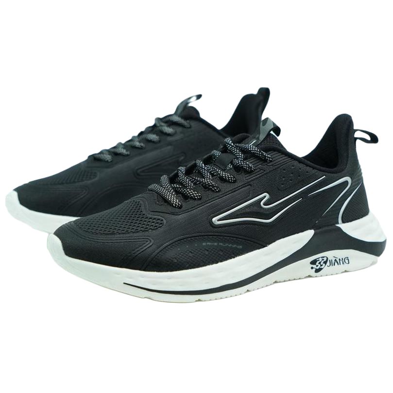 Erke Cushioning Abrasion Resistant Lightweight Low top Casual Running Shoes Men’s Black