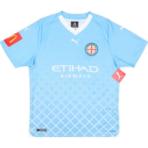PUMA Home 2023 24 Melbourne City Soccer Jersey Unisex Light Blue