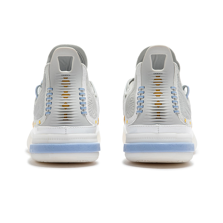 361° Joker 1 GT Cushioning Slip Resistant Abrasion Resistant Low top Basketball Shoes Men’s White Gray