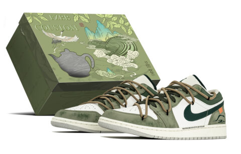 Jordan Air Jordan 1 Abrasion Resistant Abrasion Resistant Low top Vintage Basketball Shoes Men’s Green White
