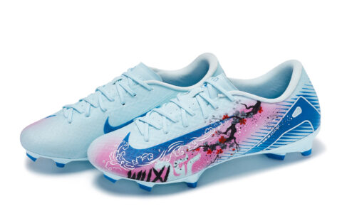 Nike Mercurial Vapor 16 Abrasion Resistant Soccer Shoes Unisex Blue Pink