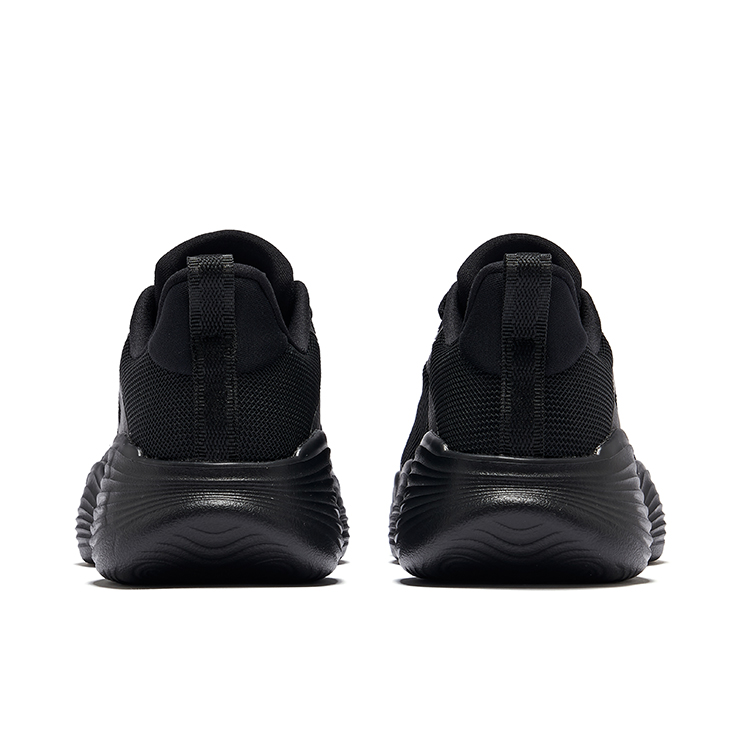 Erke Bobo Dan 2.5 Cushioning Rebound Low top Cloud Comfort High Rebound Tech Midsole Running Shoes Women’s Jet Black