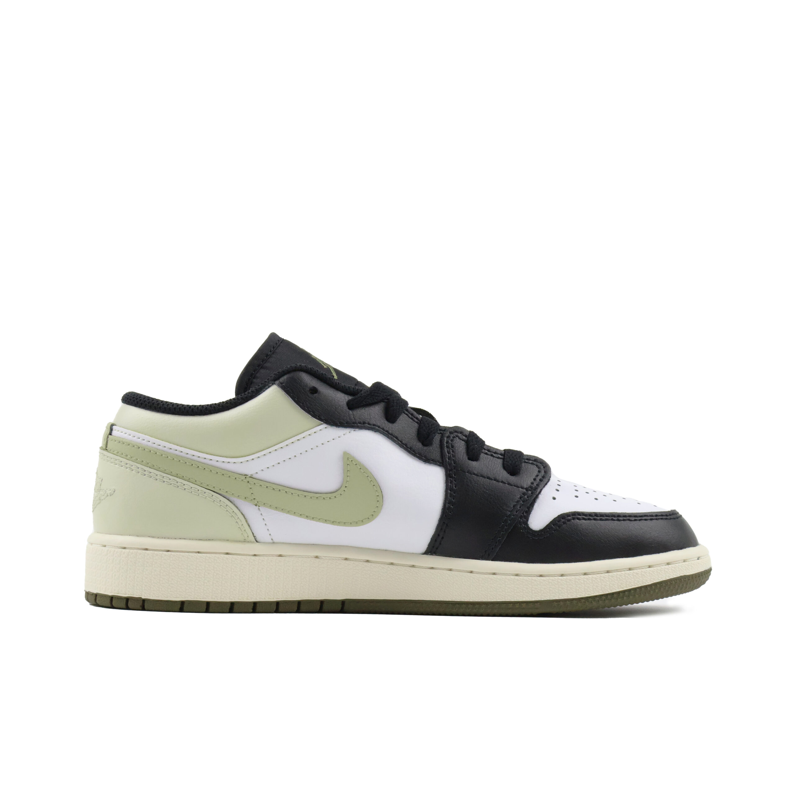 Jordan Air Jordan 1 Abrasion Resistant Support Low top Vintage Basketball Shoes Unisex Green