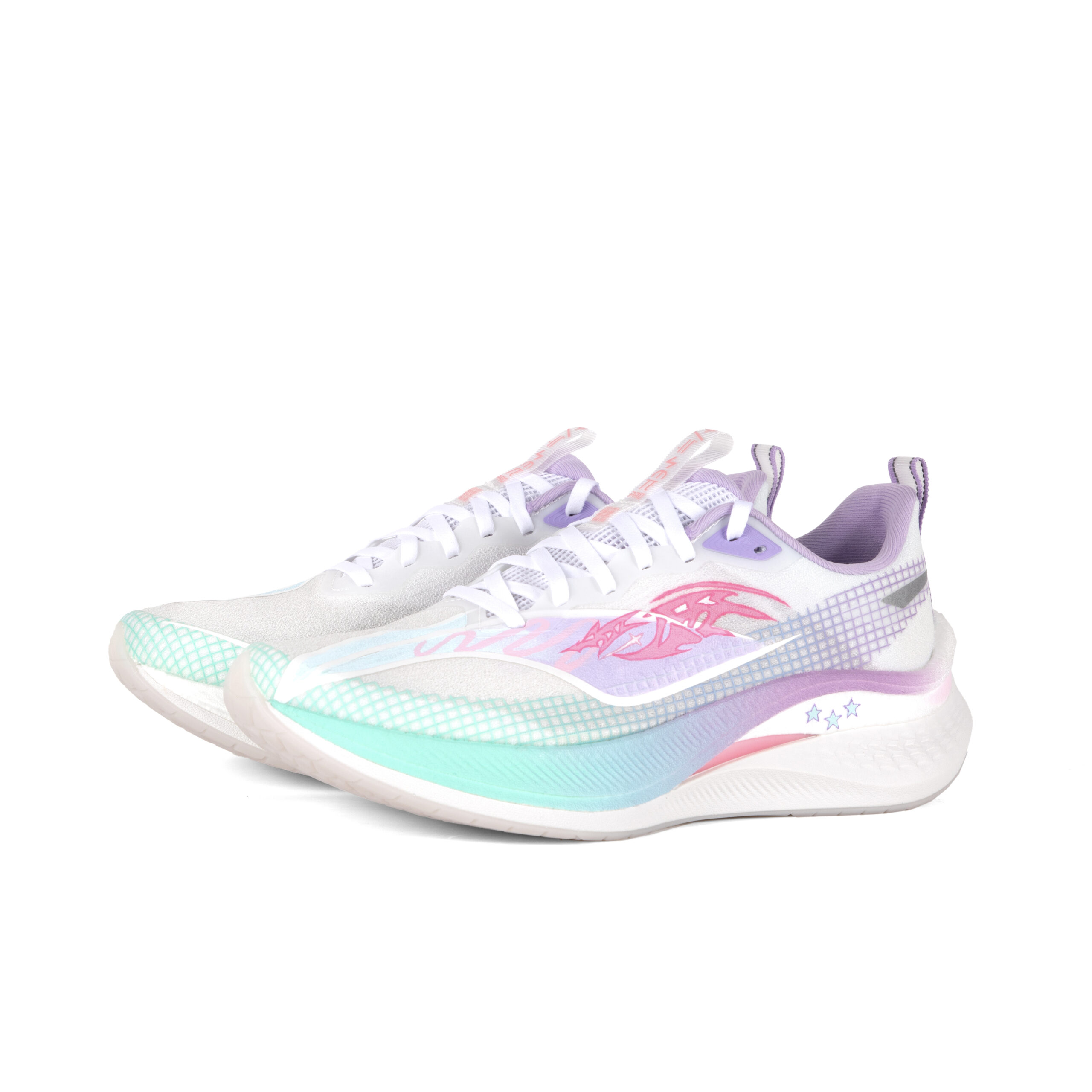 Li Ning Red Hare 7 Pro Cushioning, Wear Resistant Low top Training Running Shoes Unisex White Blue Purple