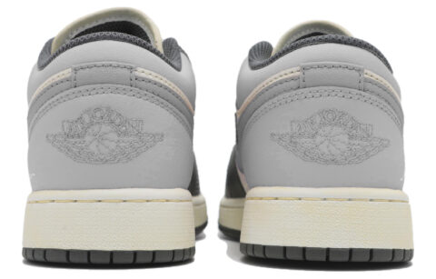 Jordan Air Jordan 1 Low top Vintage Basketball Shoes Unisex Light Gray