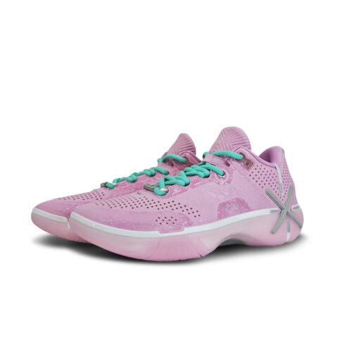 Li Ning Wade Shadow 6 Cushioning Slip Resistant Abrasion Resistant Low top Basketball Shoes Men’s Pink Cyan