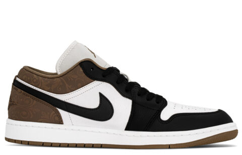 Jordan Baroque, Lucky Totem, Box, Traditional Relief Abrasion Resistant Low top Vintage Basketball Shoes Unisex Mocha
