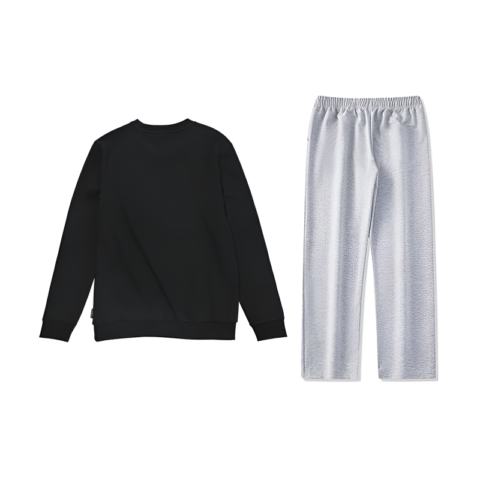 Li Ning Casual Sportswear Unisex Black+Light Heather Gray